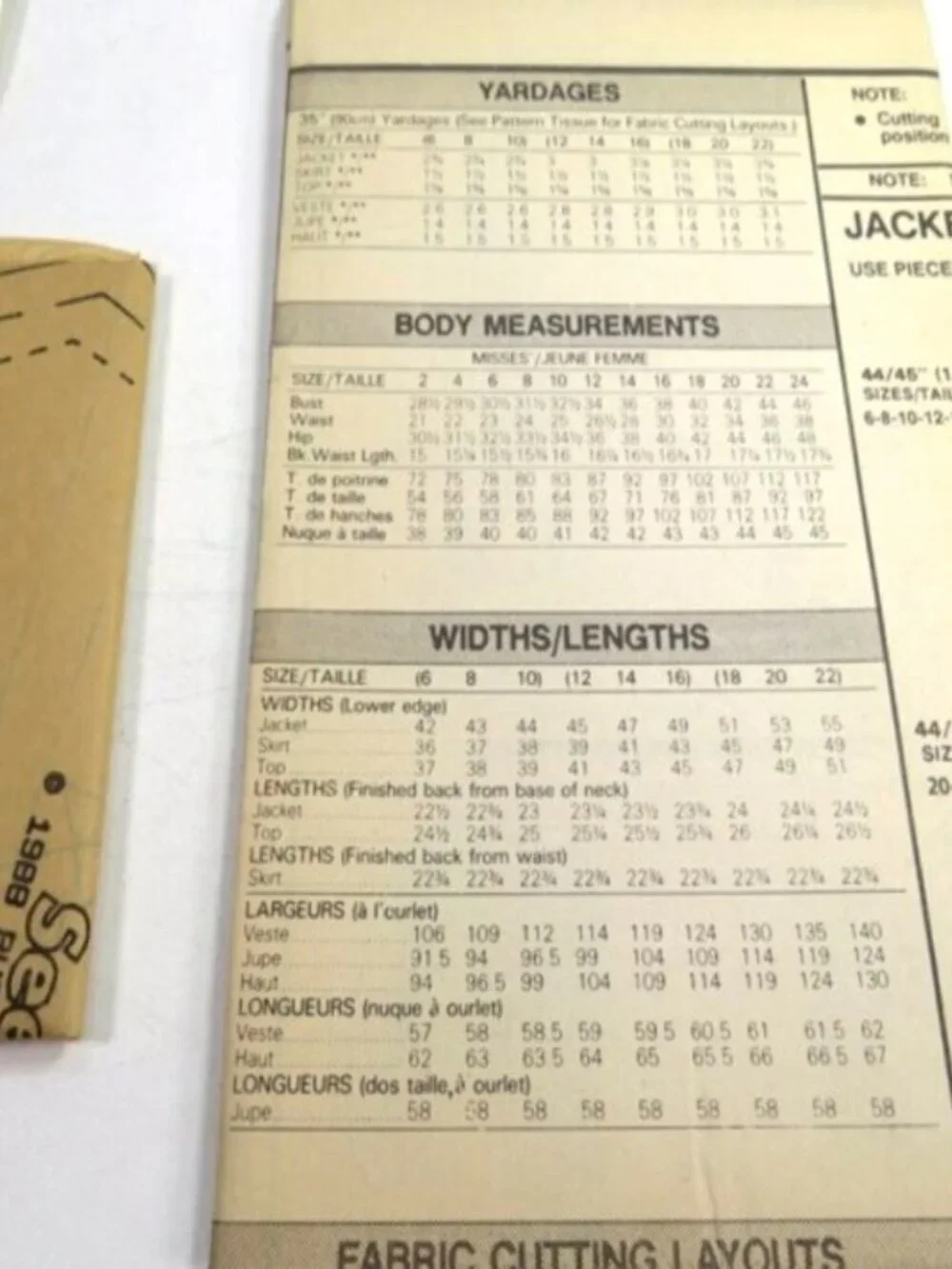 See & Sew 3088 | Vintage 80s Professional Suit & Shell Set | Size 12-16 UNCUT